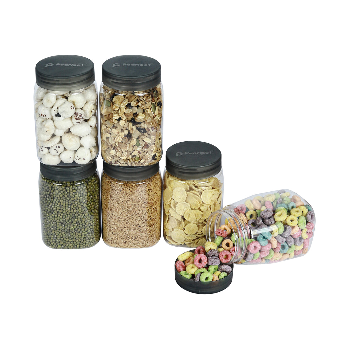 Pearlpet Space Saver, Set of 3 (Black) (400 g)