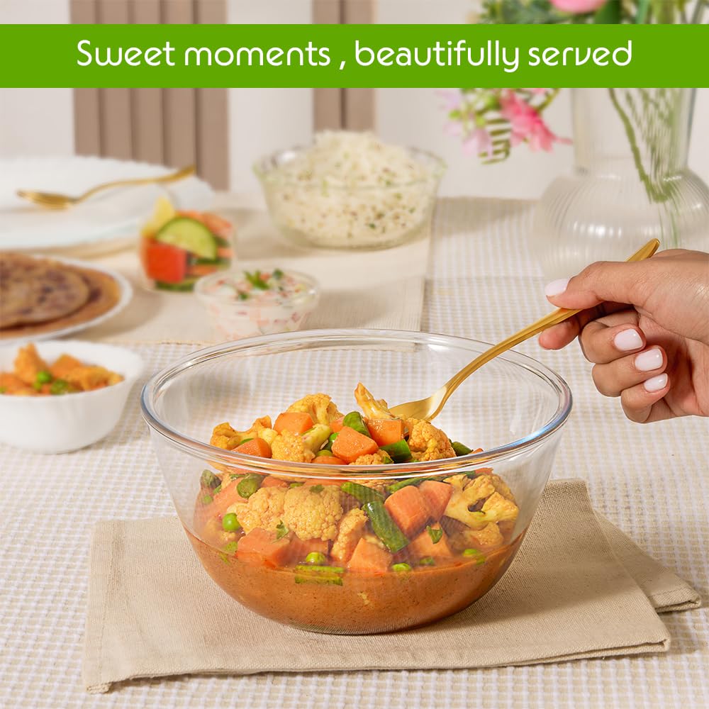 Borosil Mixing Bowl with Lid (500 ml)