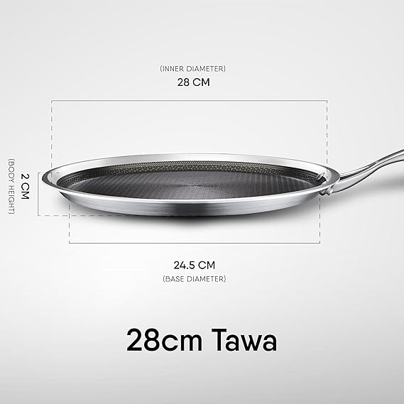 Stahl Artisan Hybrid Triply Dosa Tawa