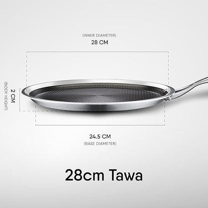 Stahl Artisan Hybrid Triply Dosa Tawa