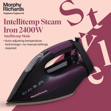 Morphy Richards Intellitemp Smart Steam Iron, Sage Purple & Black (2400W)