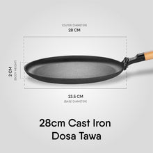Stahl Blacksmith Signature Cast Iron Dosa Tawa 28 cm