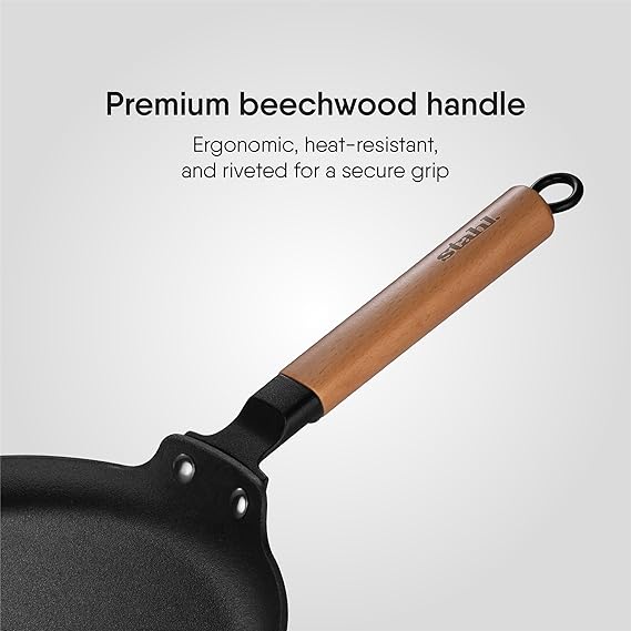 Stahl Blacksmith Signature Cast Iron Dosa Tawa 28 cm