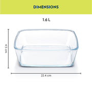Borosil Everyday Square Dish (1.6 L)
