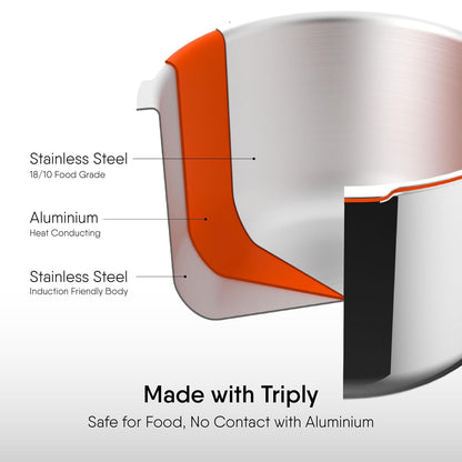 Stahl Versatil 3L Triply Pressure Cooker