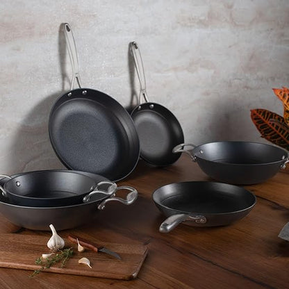 Stahl Blacksmith Hybrid Enamelled Cast Iron Kadhai – 1.3L