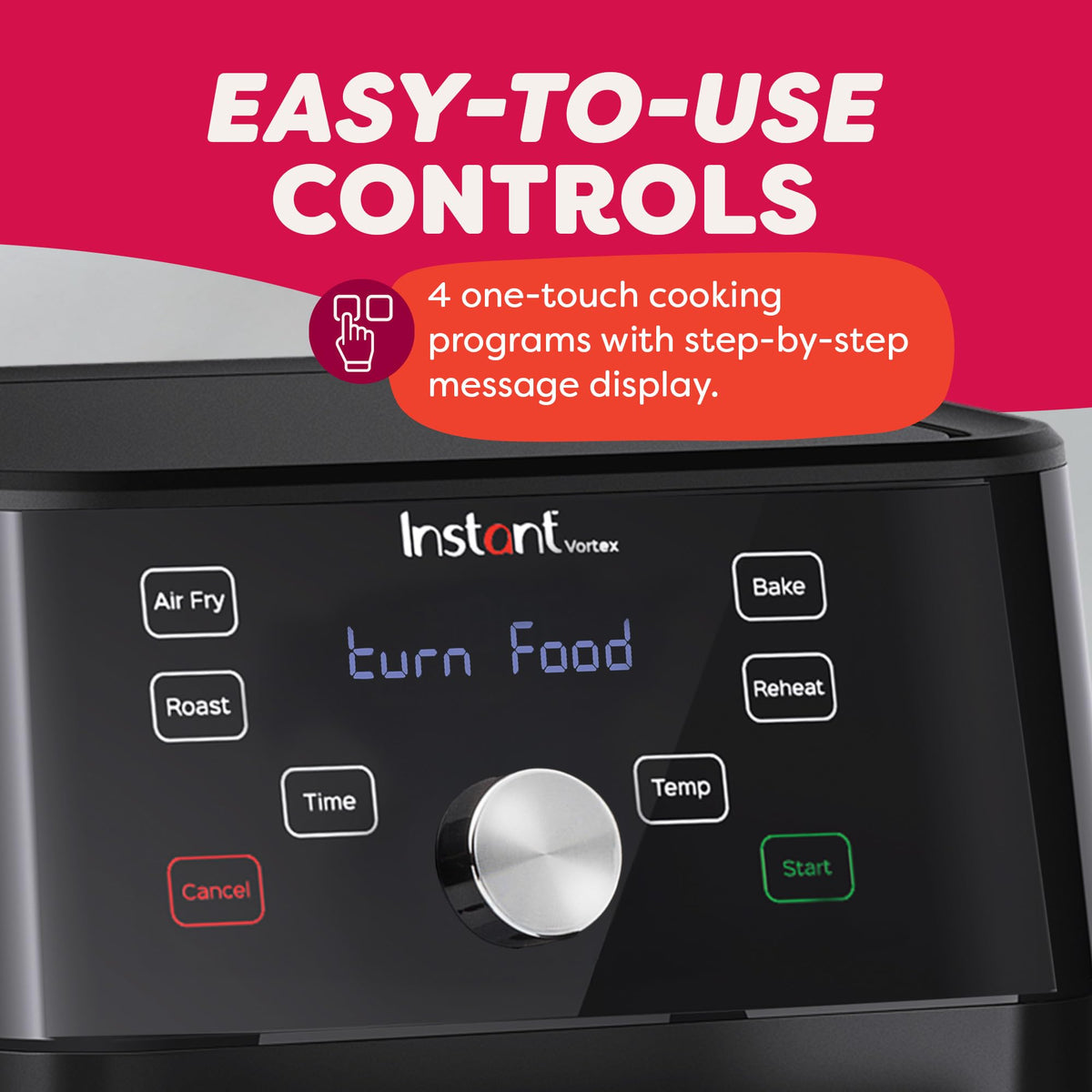 Instant Pot Vortex Air Fryer, Black (4L) (1700W)