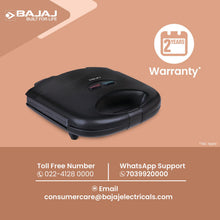 Bajaj SWX3 Deluxe Sandwich Toaster, Black (800W)