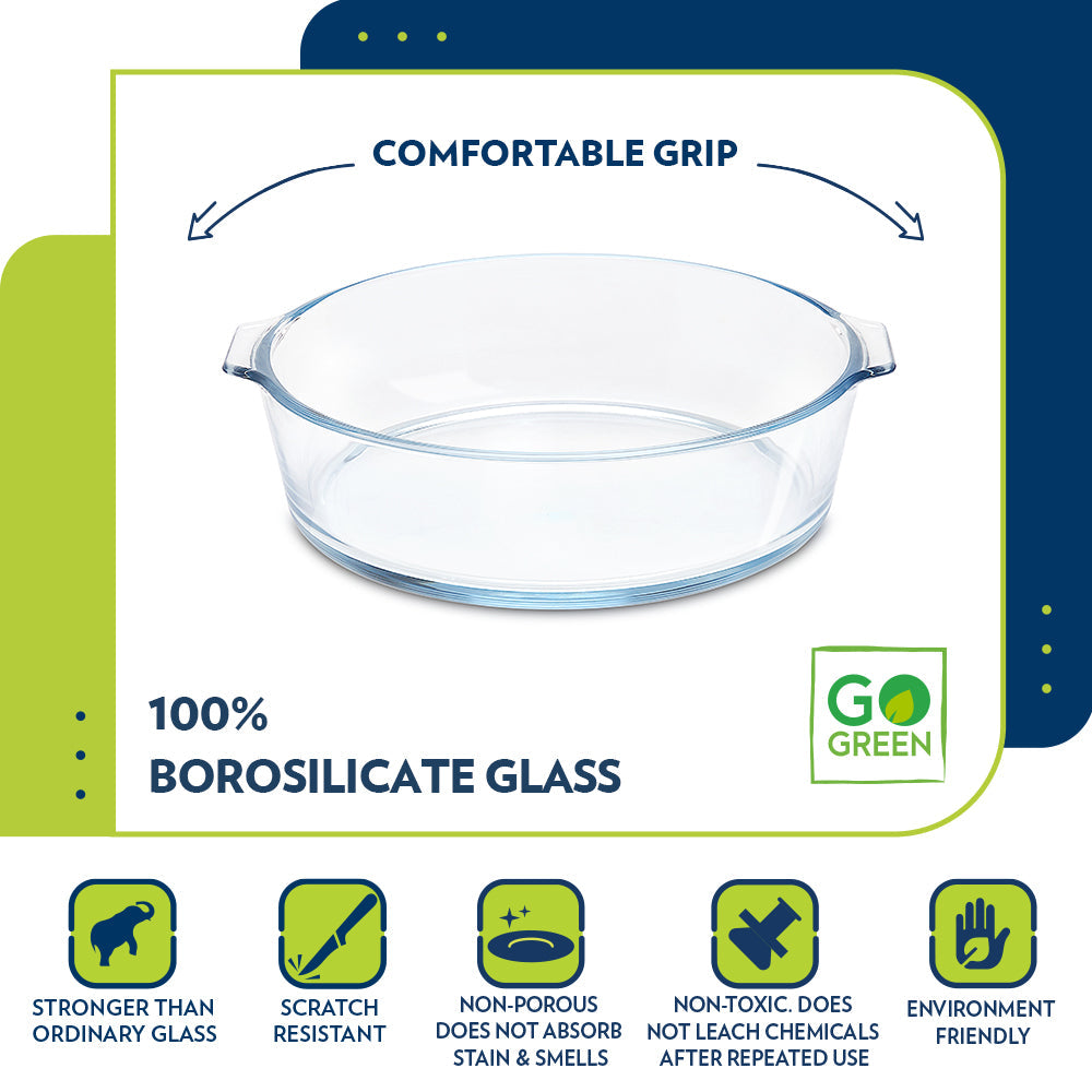Borosil Round Cake Dish (1.2 L)