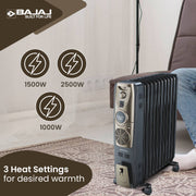 Bajaj Majesty RH 11F Plus Oil-filled Room Heater (2500W)