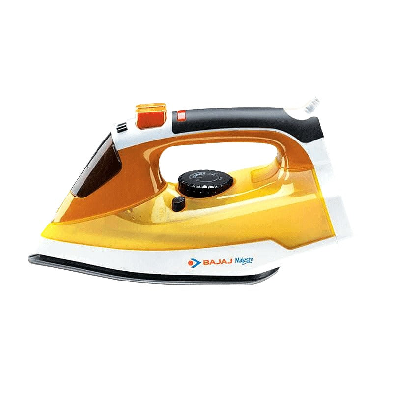 Bajaj Majesty MX25 Steam Iron, White/Yellow (1250W)