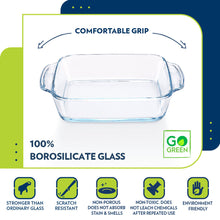 Borosil Square Dish with Handle without Lid (800 ml)