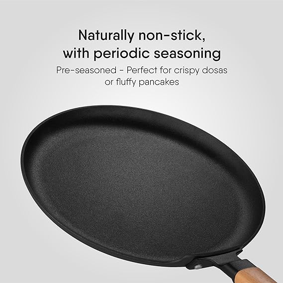 Stahl Blacksmith Signature Cast Iron Dosa Tawa 28 cm