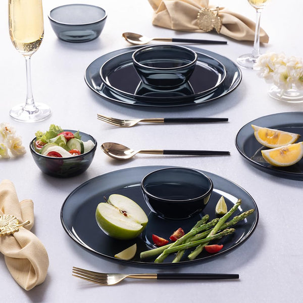 Borosil Aura Ion Glass Dinner Set (20 Pieces)