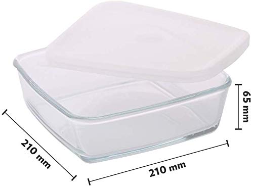 Borosil Square Dish with Lid (1.6 L)