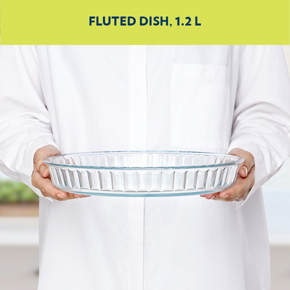 Borosil Fluted Dish (1.2 L)