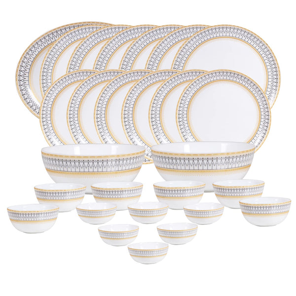 Cello Divine Elinor Opalware Dinner Set (27 Pieces)