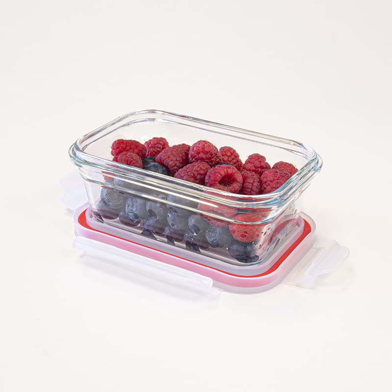 Glasslock Ring Taper Rectangle Glass Container (480 ml)
