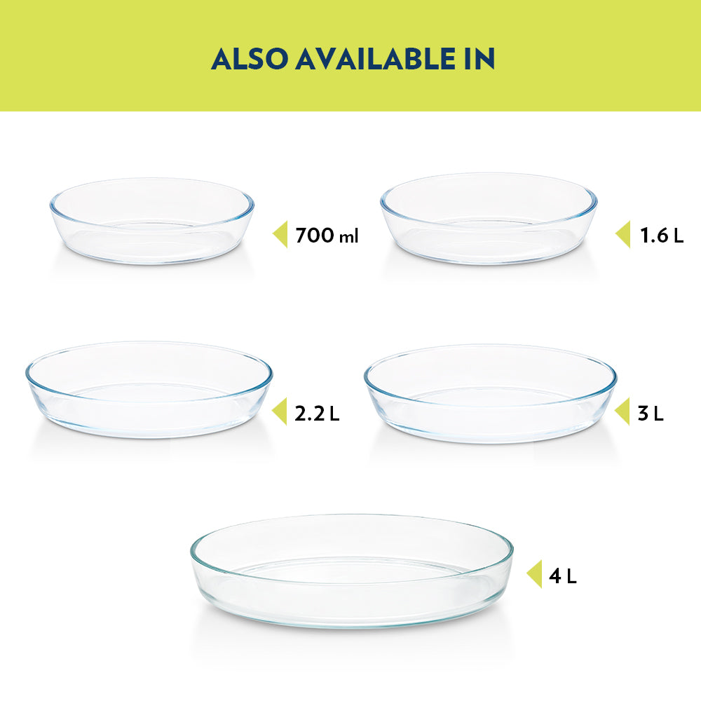 Borosil Oval Baking Dish (700 ml)