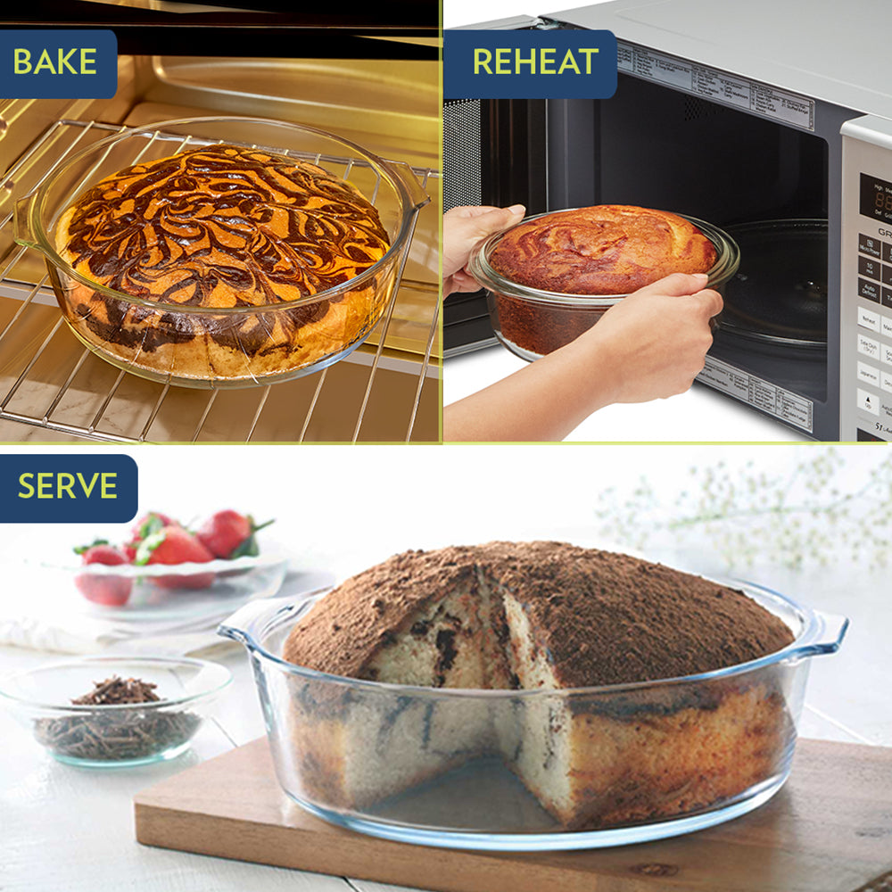 Borosil Round Cake Dish (1.2 L)