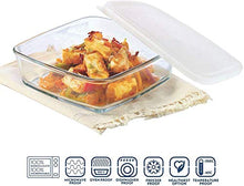 Borosil Square Dish with Lid (1.6 L)