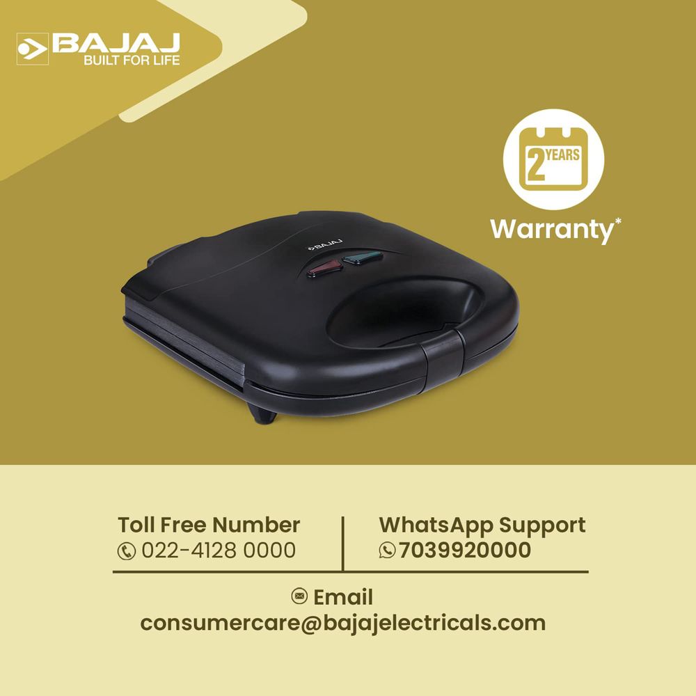 Bajaj Deluxe Sandwich Maker (800W)