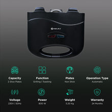 Bajaj Deluxe Sandwich Maker (800W)
