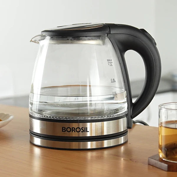 Borosil Crystal 1.2L Electric Glass Kettle