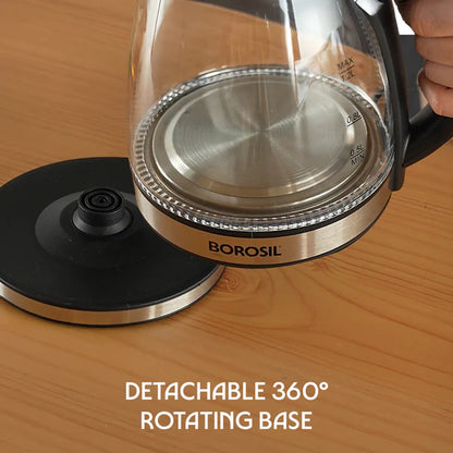 Borosil Crystal 1.2L Electric Glass Kettle