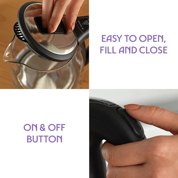 Borosil Crystal 1.2L Electric Glass Kettle
