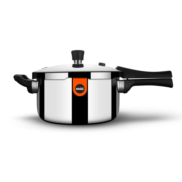 Stahl Xpress Triply Stainless Steel Pressure Cooker 2.5L Broad ISI Certified Induction & Gas Compatible