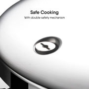 Stahl Xpress Triply Stainless Steel Pressure Cooker 2.5L Broad ISI Certified Induction & Gas Compatible