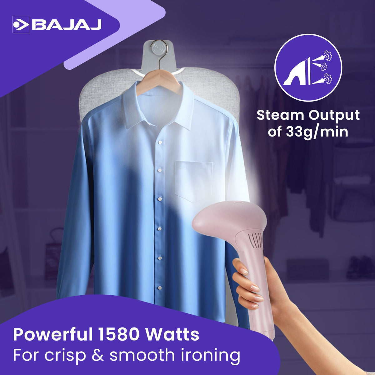 Bajaj Presstine Garment Steamer