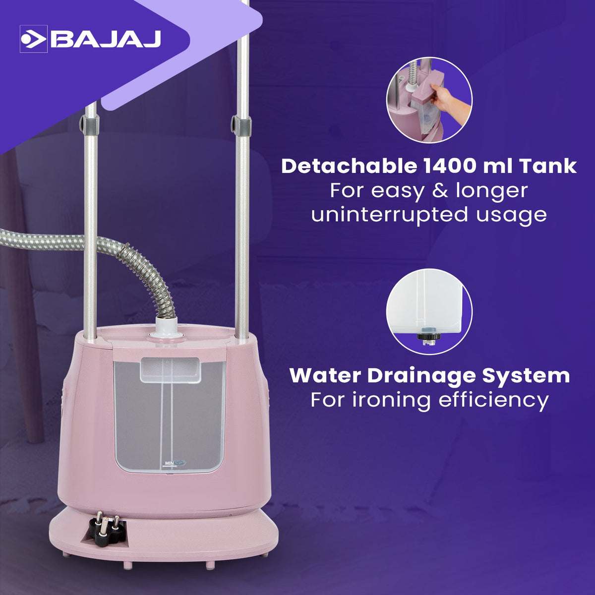 Bajaj Presstine Garment Steamer