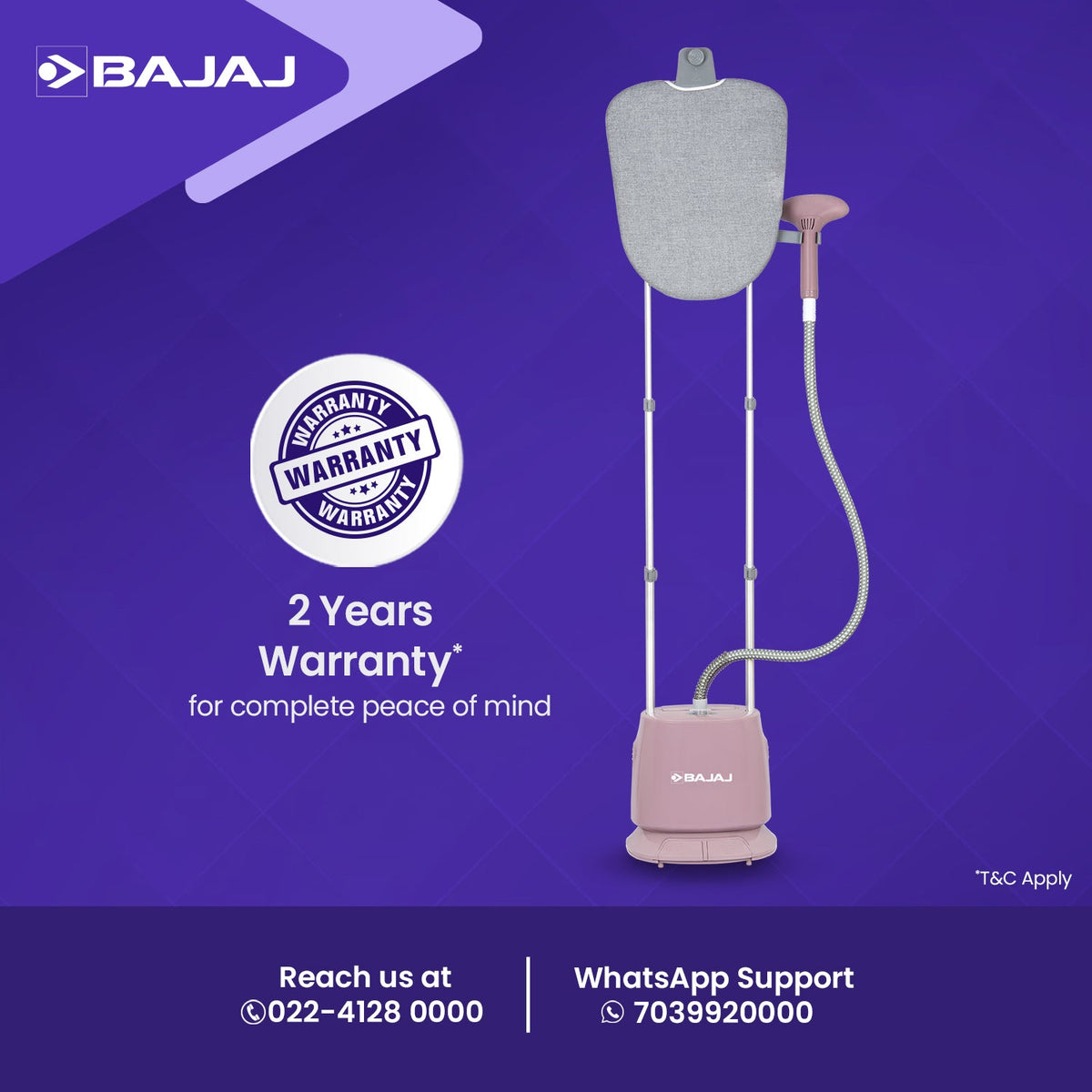 Bajaj Presstine Garment Steamer