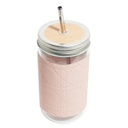 Addox Pink Glass Sipper - Side View
