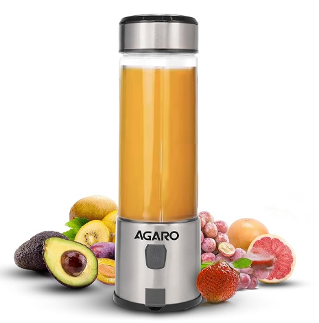 AGARO Galaxy Portable Blender (Silver, 450ml)