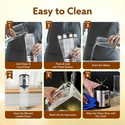 AGARO Galaxy Portable Blender (Silver, 450ml)