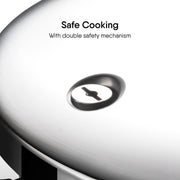 Stahl Xpress Triply Stainless Steel Pressure Cooker 3L Tall ISI Certified Induction & Gas Compatible
