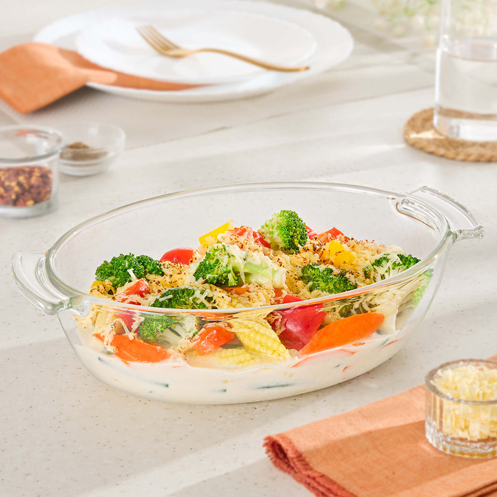 Borosil Deep Oval Casserole (1.3 L)