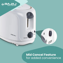 Bajaj ATX4 Pop-up Toaster, White (750W)