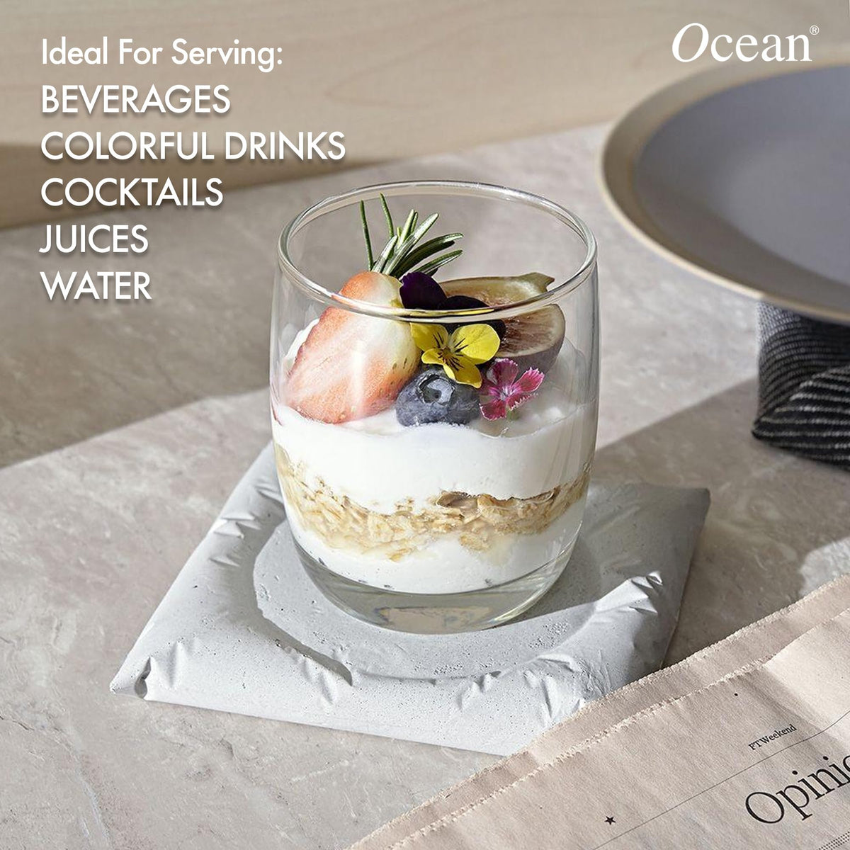Ocean Ivory Rock Glass (320ml)