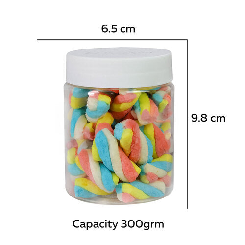 Pearlpet Round Dibbi Jar, Set of 3 (300 ml)