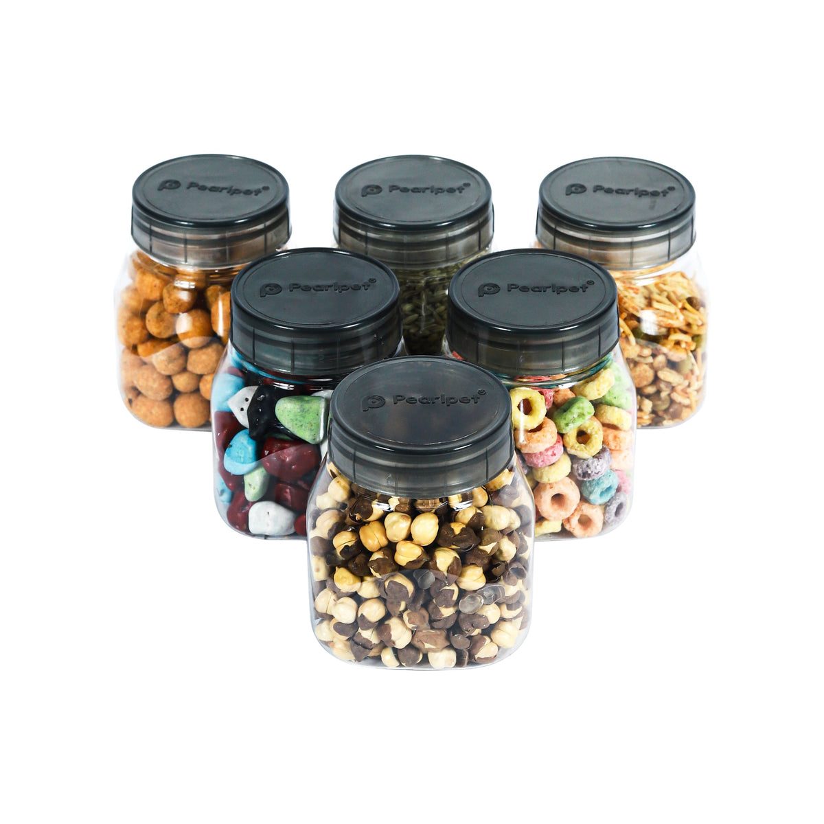Pearlpet Space Saver, Set of 3 (Black) (200 g)