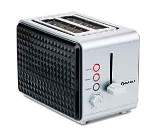 Bajaj Juvel Pop-up Toaster, Black/Silver (750W)