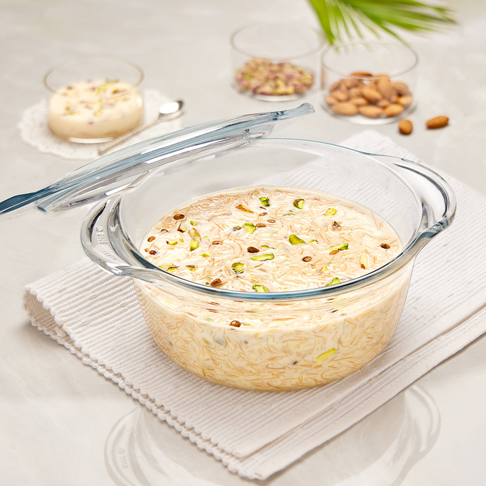 Borosil Deep Round Casserole (1.2 L)