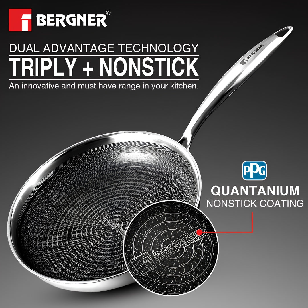 Bergner Hi-Tech Prism Fry Pan (28 cm)