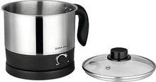 Bajaj KTS Multicook Electric Kettle, Black & Silver (1L)