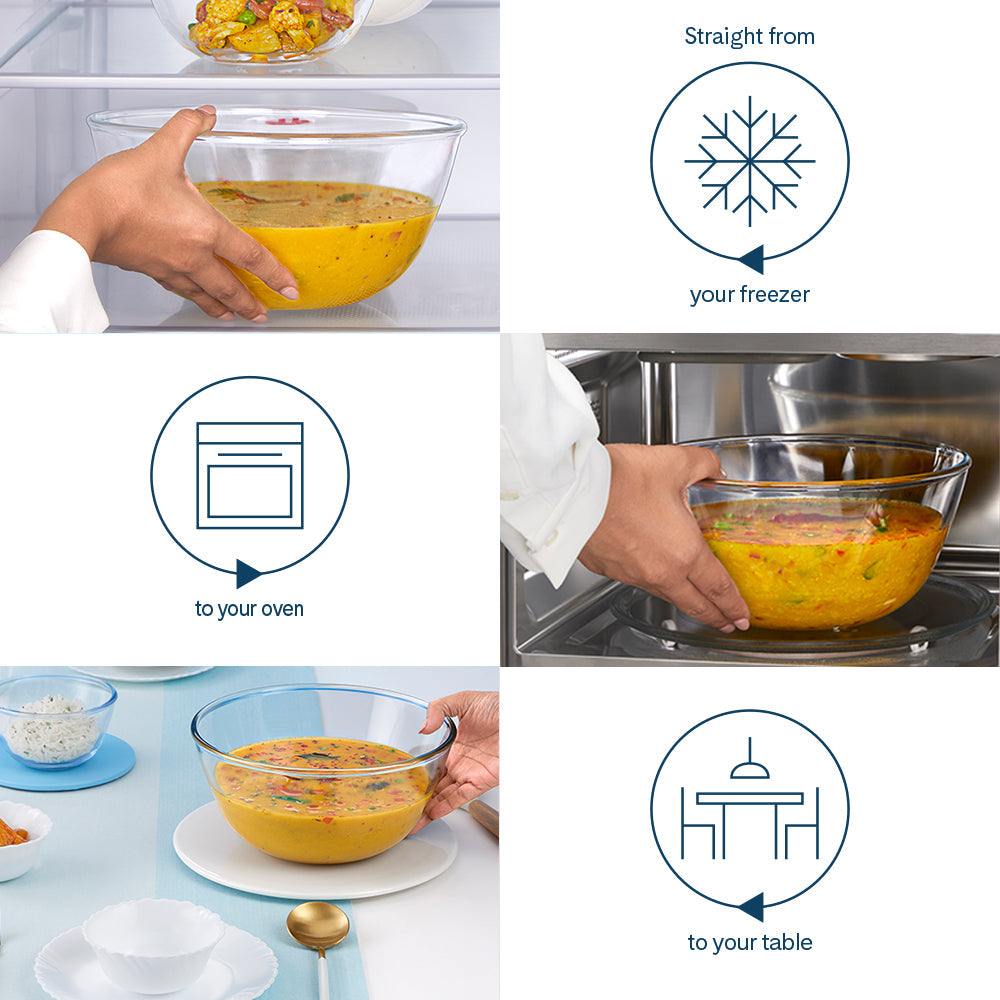 Borosil Mixing Bowl without Lid (2.8 L)