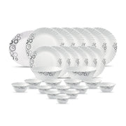 La Opala Diva Classique Misty Drops Opalware Dinner Set (27 Pieces)